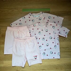 Two H&M Hello Kitty Pink swim set UPF50  (3T/4T)